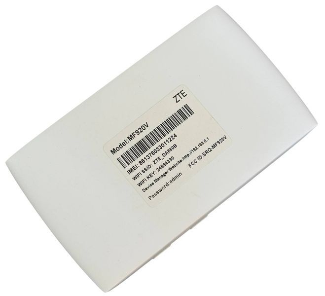 Бездротовий кишеньковий роутер ZTE MF920V з 4G LTE та 3G Wi-Fi до 150 Мбіт/с двома виходами MIMO для підключення зовнішніх антен і сім картою лайф з безлімітним інтернетом 1832 фото