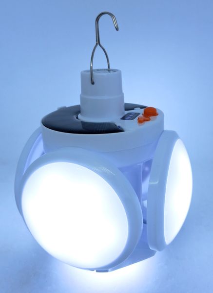 Лампа на аккумуляторе + солнечная батарея с подвеской ЛЕД LED Solar Emergency Charging Lamp 2029-1 00928 фото