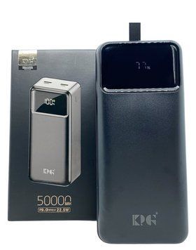 Power Bank 50000 mAh 22,5W реальна ємність KPG-502 зарядка зовнішній акумулятор сертифікований павербанк швидка зарядка 01038 фото
