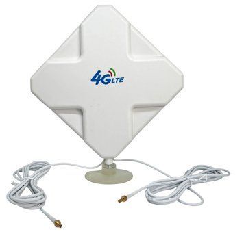 Антена 4G LTE MIMO 35 dBi CRC9 для інтернету, зовнішня підсилююча антена для модема і роутера, всеспрямована 3G 4G GSM з кабелем 2 м 01400 фото