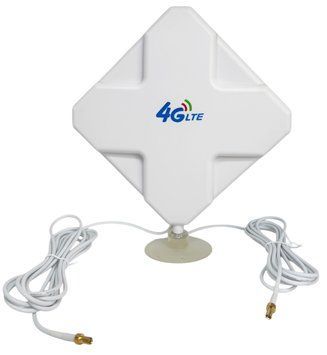 MIMO антена 4G LTE 35 dBi TS9 для модема і роутера, підсилювач сигналу інтернету 3G 4G GSM, зовнішня всеспрямована антена 2&times;2 з кабелем 2 м 01401 фото