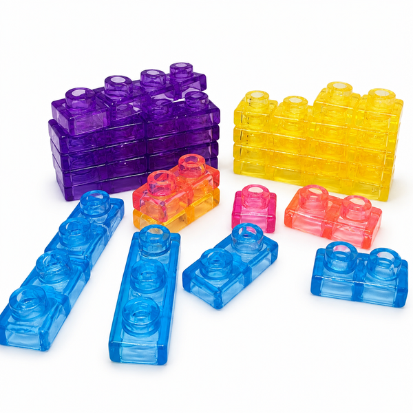 Конструктор из мягких силиконовых блоков Magic Gummy Bloc 28 деталей для детей 1669 фото