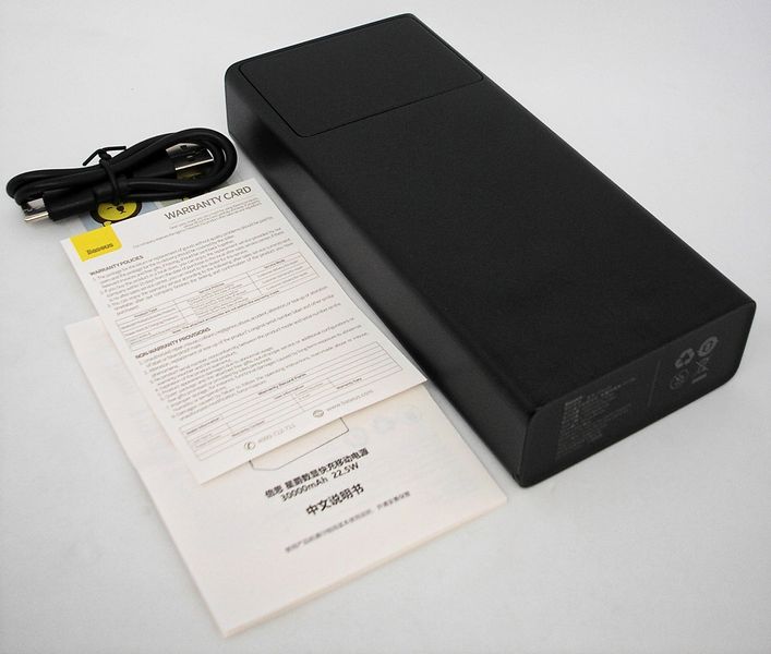 Power Bank 20000 mAh 22,5 W BASEUS реальна місткість швидка зарядка зовнішній акумулятор павербанк  1727646799 фото