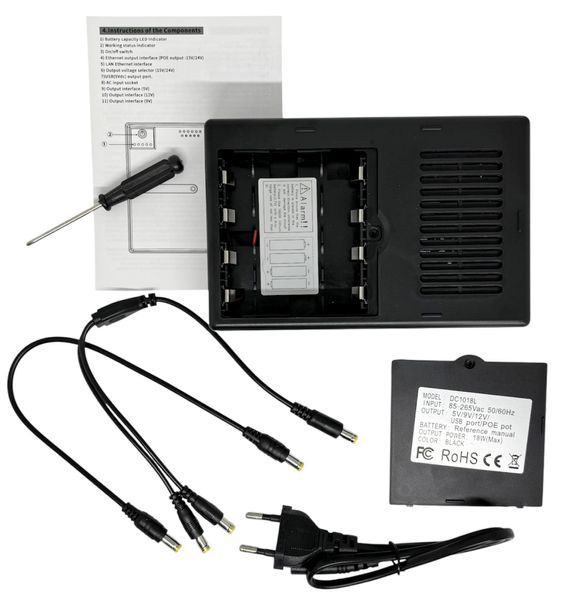 Источник бесперебойного питания 8800 mAh USB, 5V / 9V / 12V для роутера и другой техники ИБП UPS DC1018L павербанк УПС 01389 фото