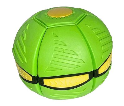 Складний ігровий м'ячик фрисбі Flat Ball Disc м'яч трансформер літальна тарілка зелений 1628871983 фото