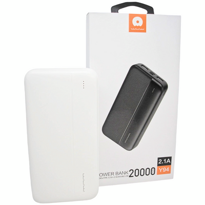 Power Bank 20000 mAh 2,1А реальная ёмкость WUW - Y 94 зарядка внешний аккумулятор павербанк сертифицированный 00028 фото