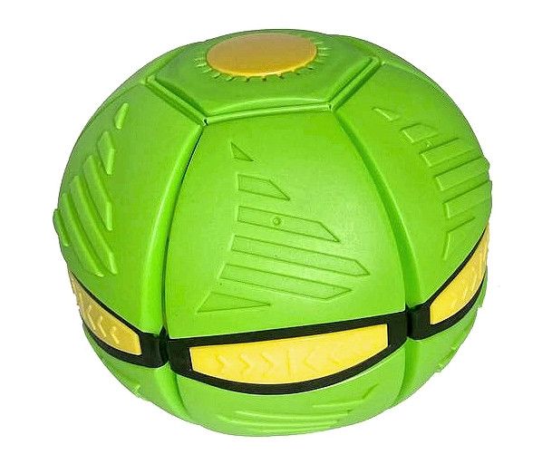 Складной игровой мячик фрисби Flat Ball Disc мяч трансформер летающая тарелка зелёный 1628871983 фото