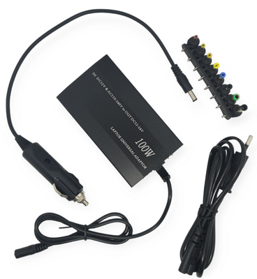 Зарядний пристрій універсальний 100 W адаптер від автомобіля або мережі для ноутбука й електроніки 00789 фото