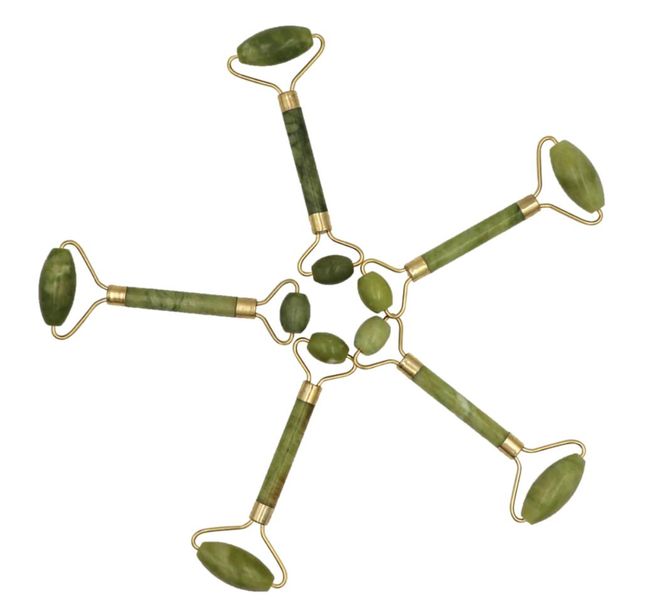 Массажер ролик нефритовый для лица двухсторонний Flbwles Conto 00507 фото