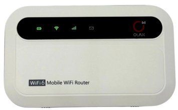 Мобільний WiFi роутер OLAX Олакс MF985 4G LTE WiFi 6 для SIM карти з акумулятором 3000 мА&middot;год і 2 антенними роз'ємами CRC9 1587 фото