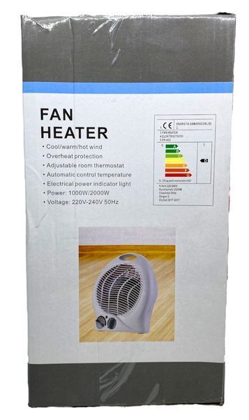 Тепловентилятор дуйчик нагрівач електрообігрівач 2000 Вт Fan Heater FH-A02 дуйка 01111 фото