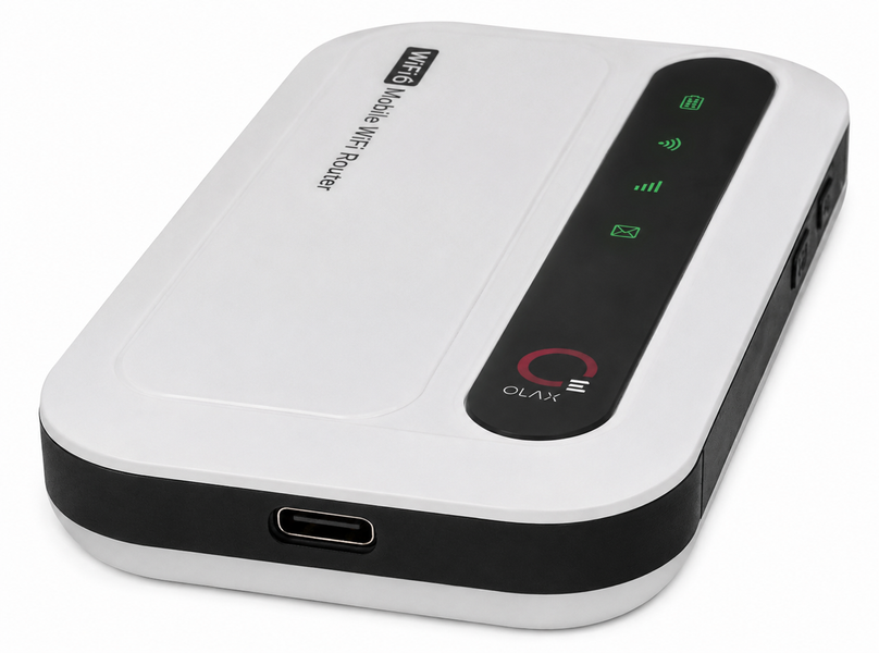 Мобільний WiFi роутер OLAX Олакс MF985 4G LTE WiFi 6 для SIM карти з акумулятором 3000 мА&middot;год і 2 антенними роз'ємами CRC9 1587 фото