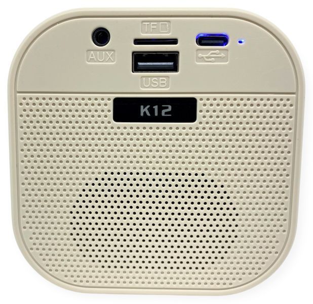 Караоке система дитяча колонка з мікрофоном bluetooth з підсвічуванням, регулятором гучності бездротова K12 01160 фото