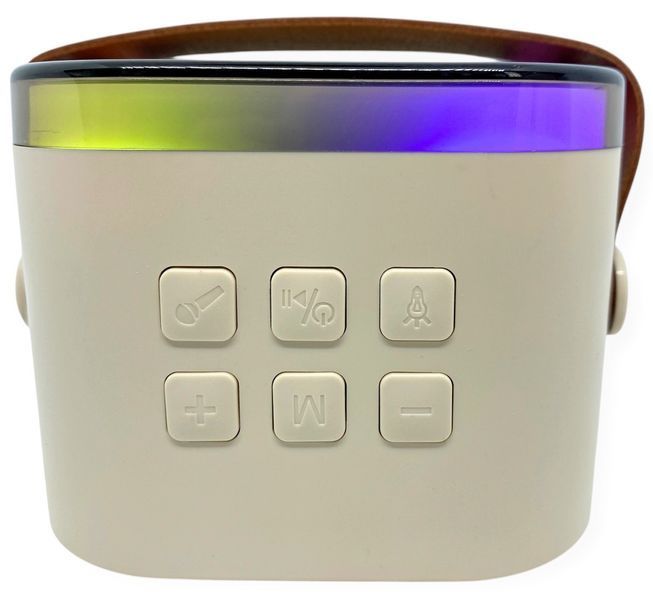 Караоке система дитяча колонка з мікрофоном bluetooth з підсвічуванням, регулятором гучності бездротова K12 01160 фото