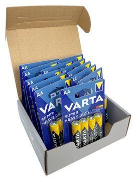 Батарейки VARTA SuperLife сольові пальчикові великі АА R6P упаковка набір 48 штук zinc carbon 01262 фото