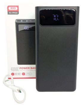 Power Bank 40000 mAh 2 А реальна ємність XO PR124 зарядка зовнішній акумулятор павербанк сертифікований 00816 фото
