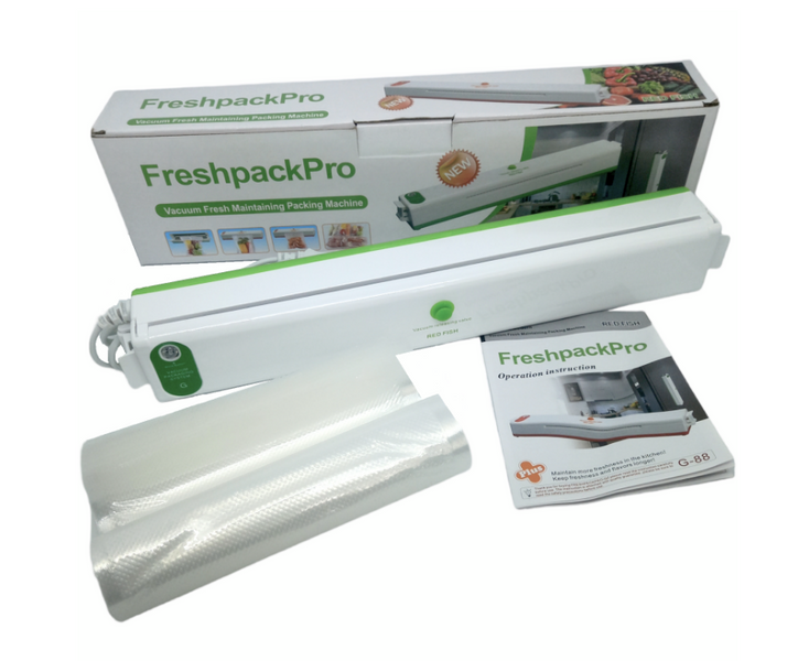 Вакууматор + 5 пакетов в подарок вакуумный упаковщик для продуктов и еды Freshpack Pro 00008 фото