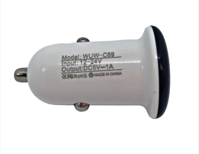 Зарядка автомобільна usb перехідник в автомобіль WUW USB Car Charger + кабель Type C  1674670401 фото