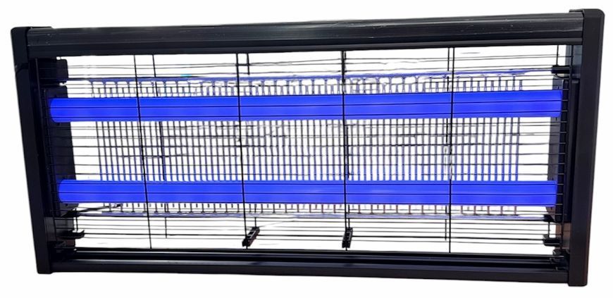 Потужна LED лампа від комарів та мух 30W електрична UV пастка для комах підвісна 220В чорна 11424 фото