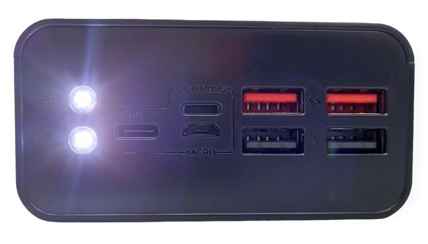 Power Bank 40000 mAh 2 А реальна ємність XO PR124 зарядка зовнішній акумулятор павербанк сертифікований 00816 фото