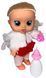 Інтерактивна лялька пупс Baby Lovely 26 см у костюмі зайчика з довгим волоссям що говорить плаче та сміється із соскою і пляшечкою 1603 фото 2