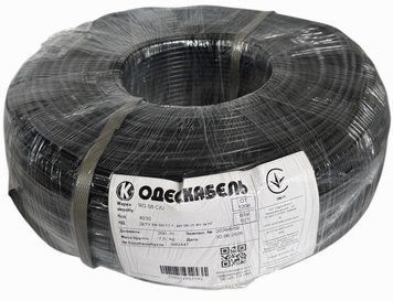 Антенний коаксіальний кабель Одескабель RG-58 C/U 50 Ом мідний багатожильний для модемів роутерів 200 м 1695 фото