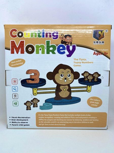 Мавпочка ваги з цифрами дитяча математична розвиваюча гра Caunting Monkey 1658052054 фото