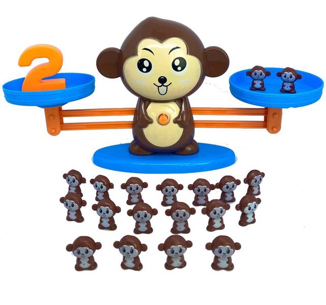 Обезьянка весы с цифрами игра развивающая детская математическая Caunting Monkey 1658052054 фото