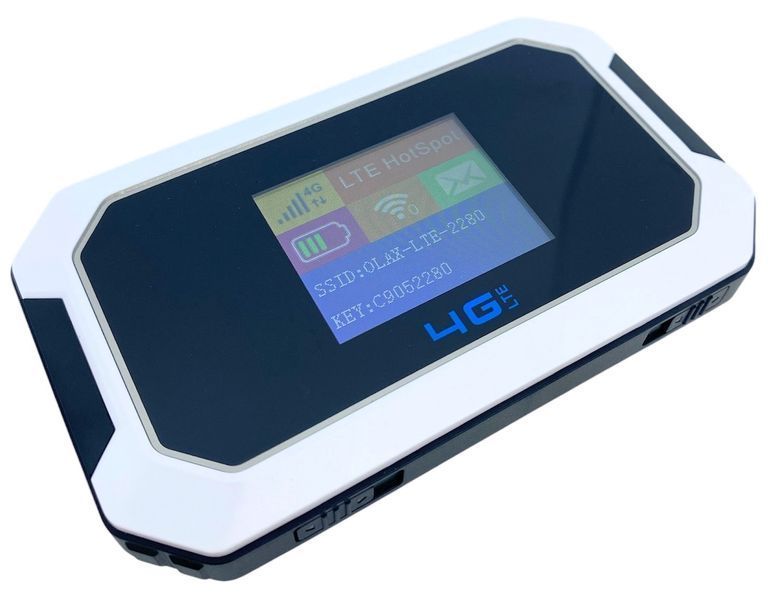 4G Wi-Fi роутер Olax Олакс МТ 80 мобильный модем под SIM-карту, LTE 150 Мбит/с, аккумулятор  3000 mAh, 2 разъема под антенну Type-C зарядка 01070 фото