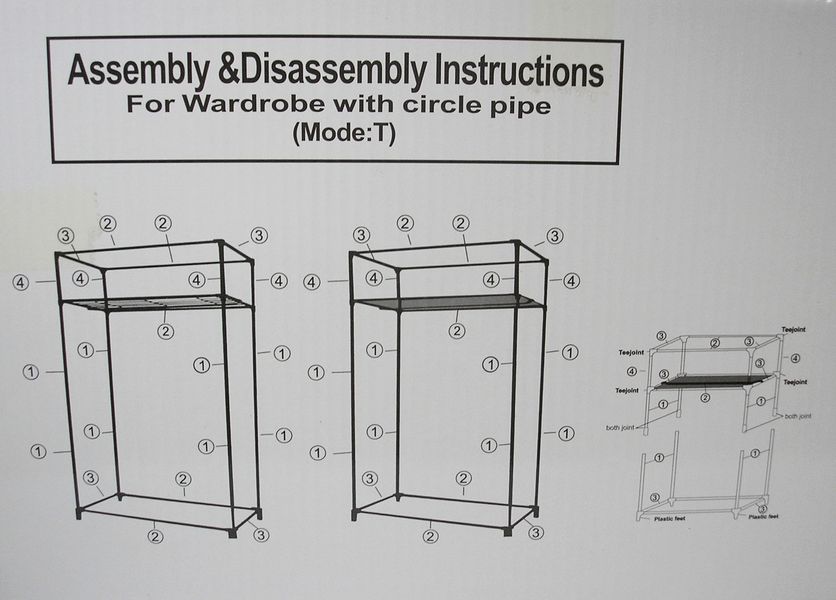 Шкаф складной тканевый портативный на 2 секции, органайзер для одежды Storage Wardrobe 8864 (75х45х145см) 1714384973 фото