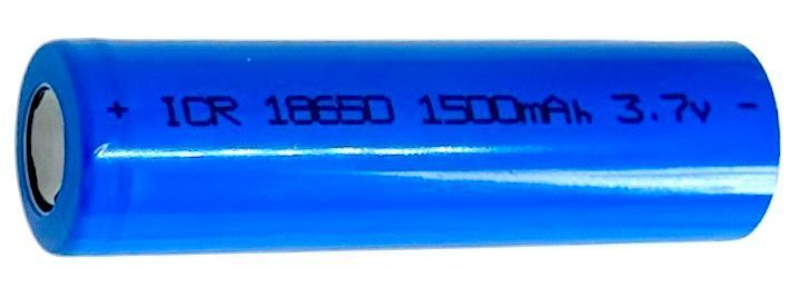 Акумулятори Li-ion 18650 3.7V 1500 mAh 2 шт плоский контакт без виступу для павербанків електроніки акумуляторних збірок портативних пристроїв 01421 фото