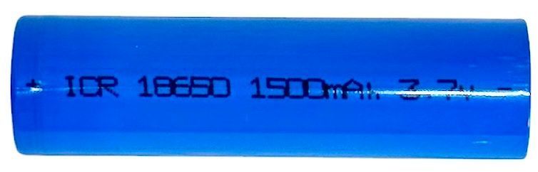 Акумулятори Li-ion 18650 3.7V 1500 mAh 2 шт плоский контакт без виступу для павербанків електроніки акумуляторних збірок портативних пристроїв 01421 фото