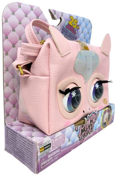 Сумочка Purse Pets единорог Гламикорн моргают глазки издает звуки и мелодии розовая 01011 фото
