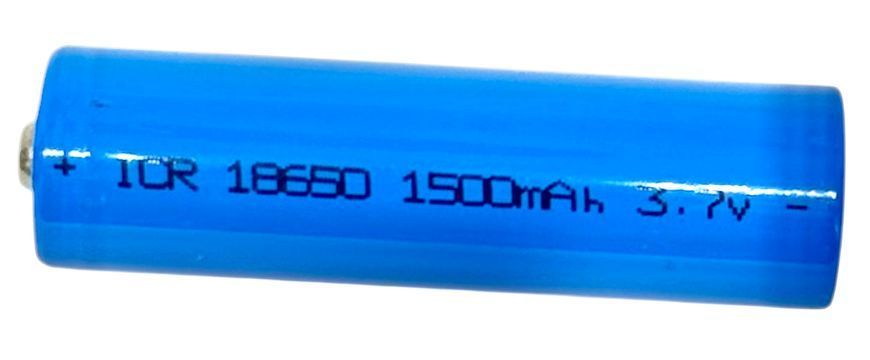 Акумулятори Li-ion 18650 3.7V 1500 mAh 2 шт перезаряджувані для ліхтарів електроніки портативних пристроїв випуклі 01422 фото