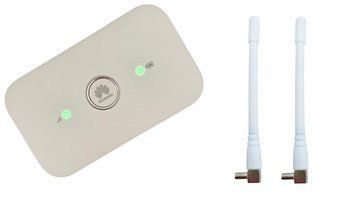 Роутер модем 4G WiFі Huawei хуавей E5573-320 GSM LTE сім карта 150 Мбіт два виходи під антену и 2 антени 01238 фото