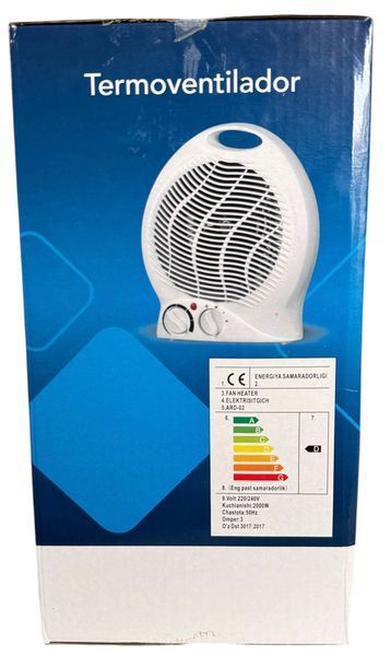 Тепловентилятор дуйчик електричний обігрівач 2000 Вт Fan Heater з режимом вентилятора ARD-02 1747 фото