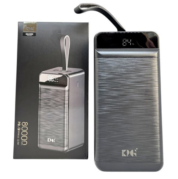 Power Bank 80000 mAh 22,5W реальна ємність  PD-80 зарядка зовнішній акумулятор павербанк швидка зарядка 01336 фото