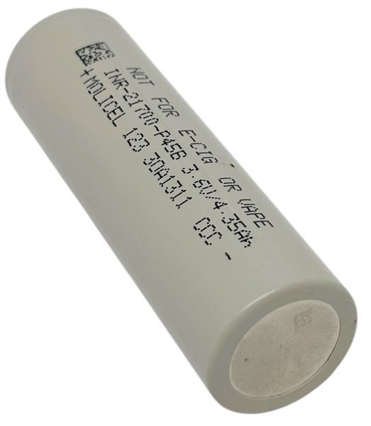 Акумулятор високострумовий гуртом ціна за 10 шт Molicel INR-21700-P45B 3.6 V 4500 mAh батарея літій-іонна Li-Ion 00805 фото