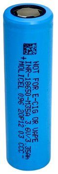 Li-ion аккумулятор Molicel INR-18650-M35A 3.6V 3500 mAh высокотоковый элемент 11225 фото