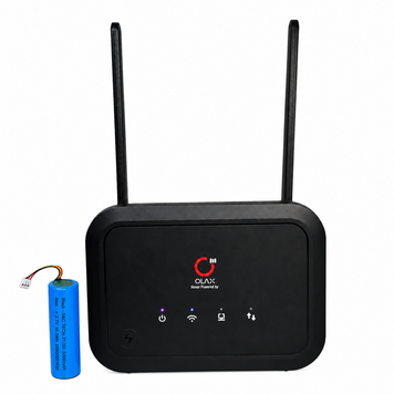 4G LTE Wi-Fi роутер OLAX Олакс AX8 Pro з SIM-картою Wi-Fi 6 до 300 Мбіт/с акумулятор 5000 мАг 4 мережеві порти 1342 фото
