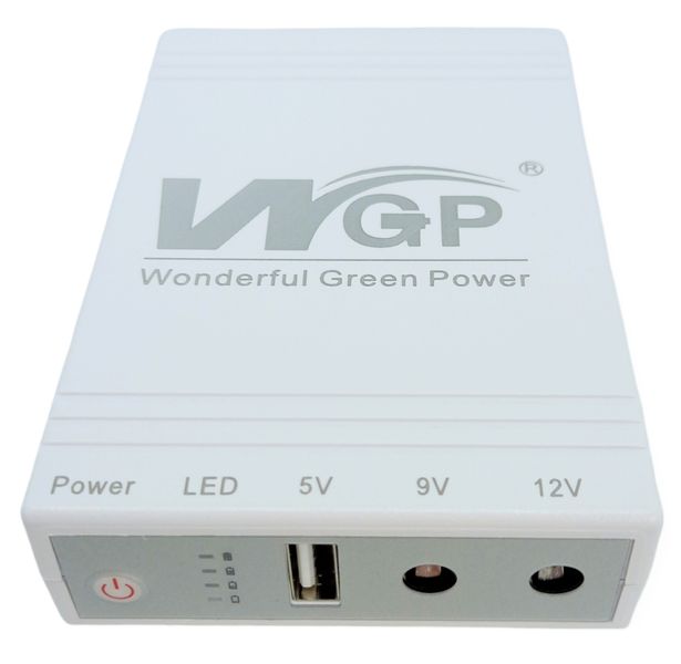 Джерело безперебійного живлення для роутера 10400 mAh USB, 9V, 12V Mini UPS WGP power bank УПС павербанк 255489 фото