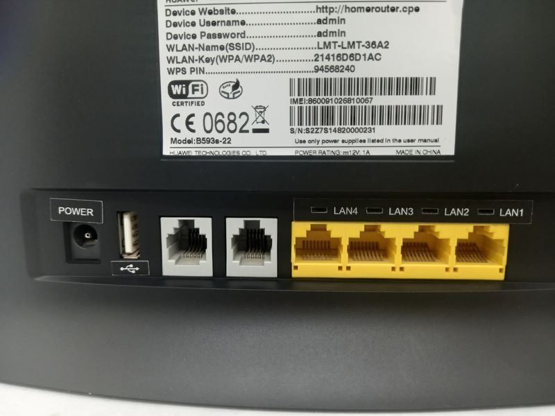 Модем Роутер стаціонарний 4G WIFI Huawei B 593 u - 22 з 3G 4G модем два виходи під антену 1250226723 фото