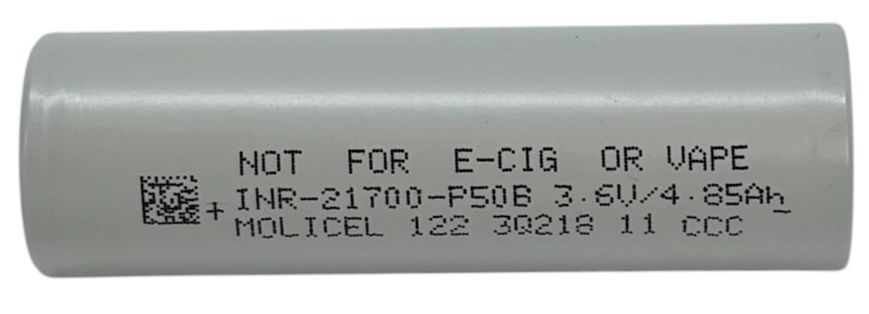 Акумулятори Li-Ion Molicel Молісел P50B 21700 5000 mAh 3.6V комплект 10 штук 01430 фото