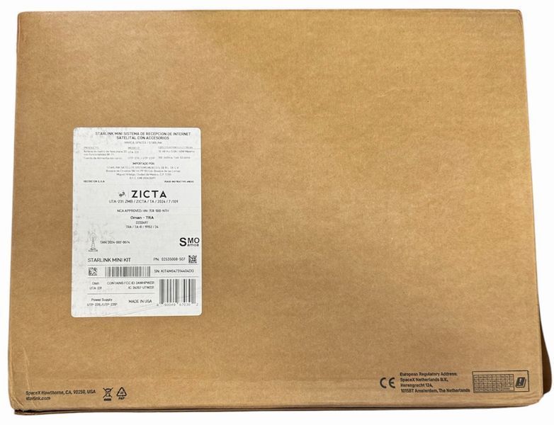 Starlink Mini Kit Старлінк Міні портативна система супутникового інтернету без акаунту зі вбудованим Wi-Fi роутером 1622 фото