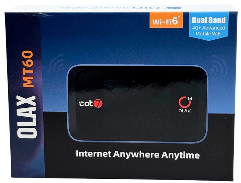 Мобільний Wi-Fi роутер Олакс  OLAX MT60 Cat.7 4G LTE Wi-Fi 6 для SIM-карти 2 роз'єми CRC9 MIMO модем 1623 фото