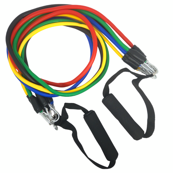 Эспандер  для фитнеса и силовых упражнений трубчатый 11 в 1 Ares Active Resistance Bands Set 00687 фото