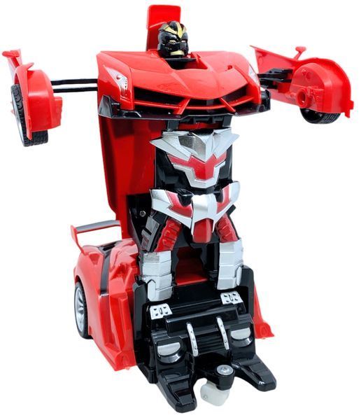 Машинка робот саморозкладний трансформер на радіокеруванні Autobots радіокерована машинка червона 01024 фото