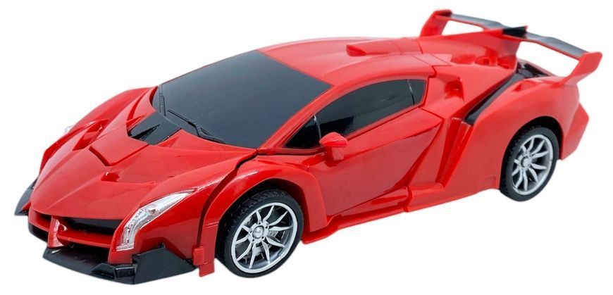 Машинка робот саморозкладний трансформер на радіокеруванні Autobots радіокерована машинка червона 01024 фото