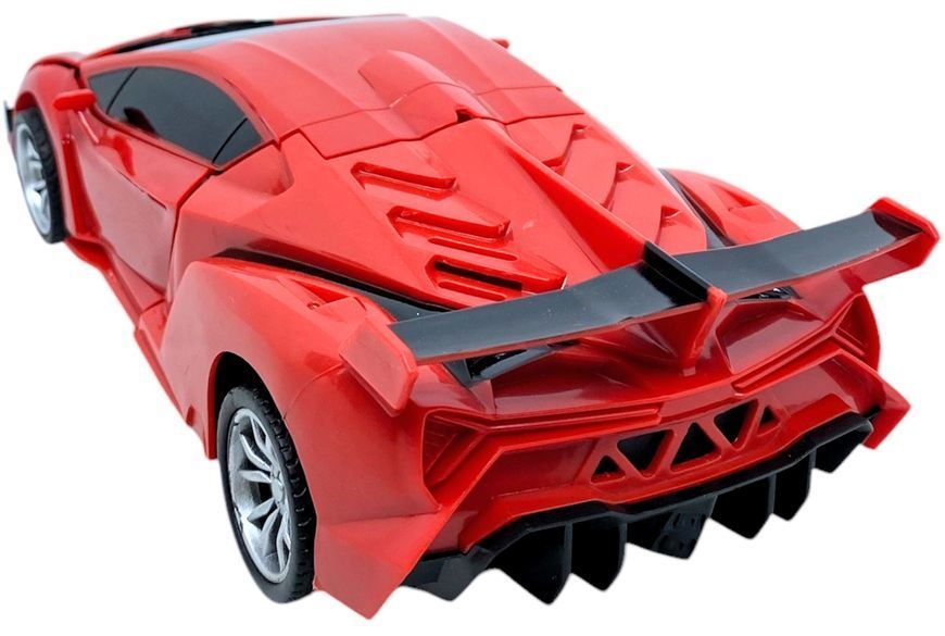 Машинка робот саморозкладний трансформер на радіокеруванні Autobots радіокерована машинка червона 01024 фото