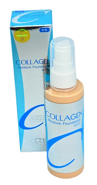 Тональный крем тон 21 с дозатором с коллагеном и защитой от солнца SPF 15 Collagen № 21 100 мл 00688 фото